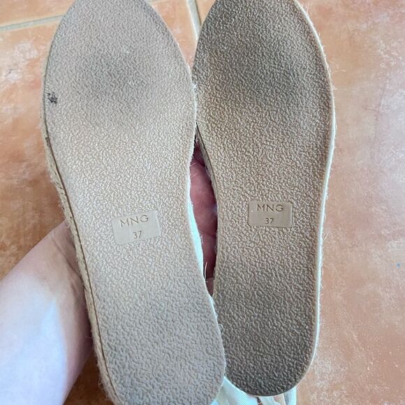 Mango Ankle Wrap Mesh Espadrille Flats - Picture 4 of 4